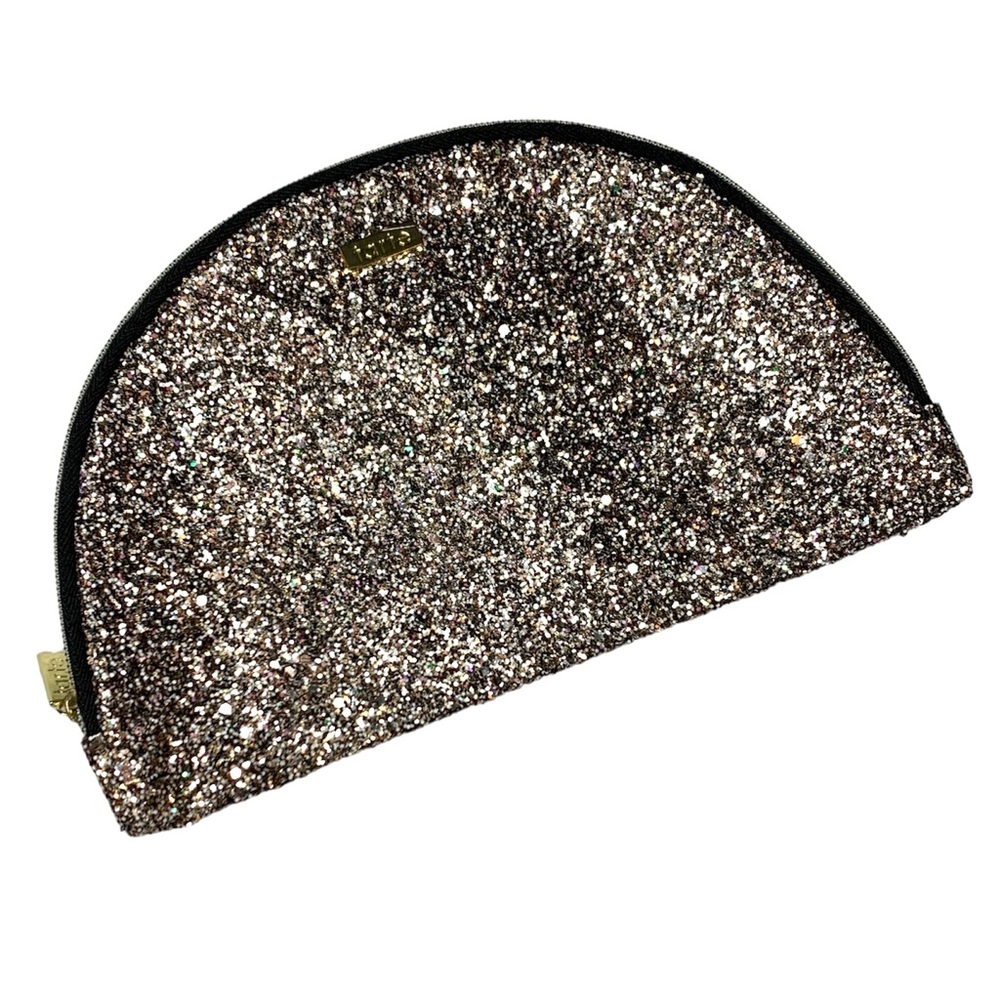 Tarte Glitter Half Moon Makeup Pouch Bag
